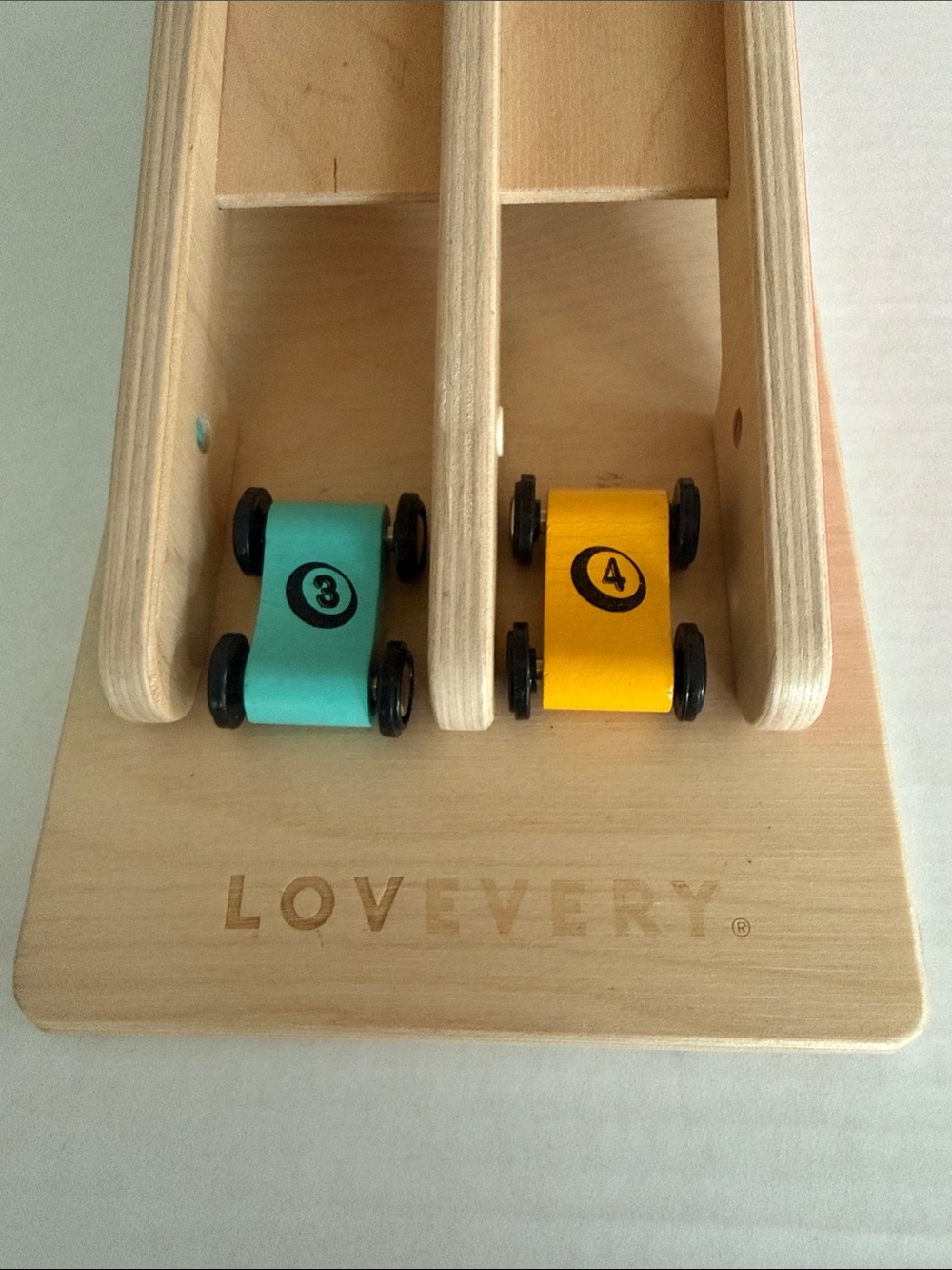 Lovevery Race And Chase Car Ramp with Two Cars Baby Toddler Learning - Picture 12 of 13